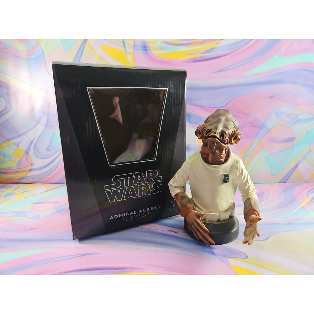 Star Wars Gentle Giant Admiral Ackbar Mini Bust /4000 2008 Collectible
